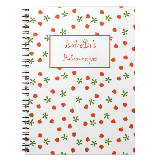 Cuaderno Ensalada caprese cocina italiana whimsical food pa (Frente)