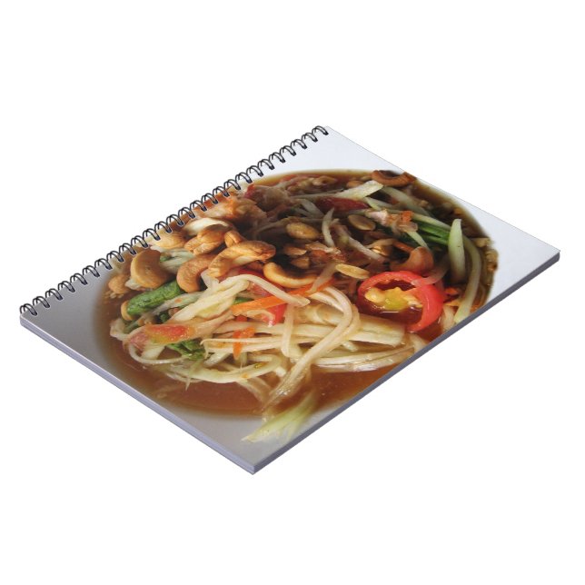 Cuaderno Ensalada de Papaya picante Ayutthaya [Som Tam] con (Lado Izquierdo)