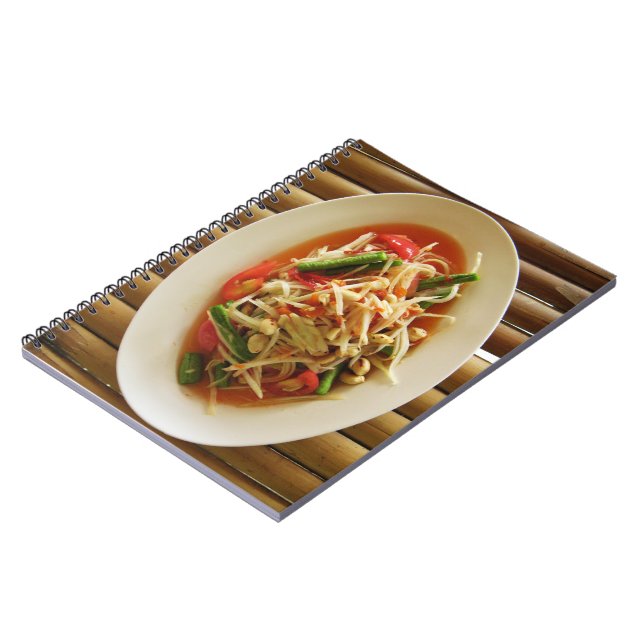 Cuaderno Ensalada de Papaya picante [Som Tam] ... Comida la (Lado Izquierdo)