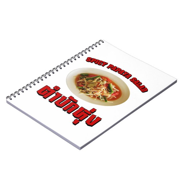 Cuaderno Ensalada de Papaya picante [Tam Mak Hung] (Lado Izquierdo)