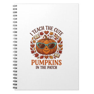 Cuaderno Enseña Parche de Calabazas Lindas Gafas de sol de 