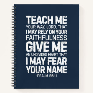 Cuaderno Enséñame Tu Camino Señor, Salmo 86:11
