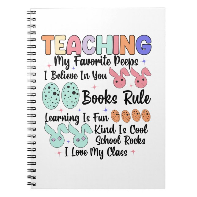 Cuaderno Enseñando a mis compañeros favoritos - Maestra Con (Frente)