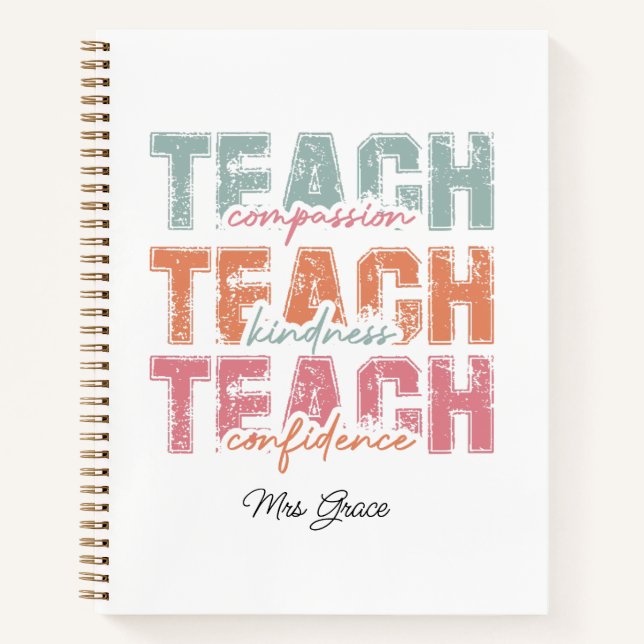 Cuaderno Enseñar Amabilidad de Compasión, Profesor Personal (Anverso)