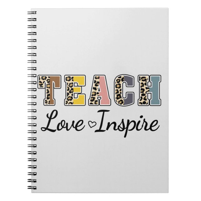 Cuaderno Enseñar, amar, inspirar (Frente)