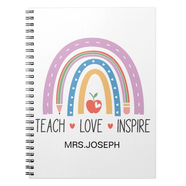 Cuaderno Enseñar Amar Inspirar Profesor  (Frente)