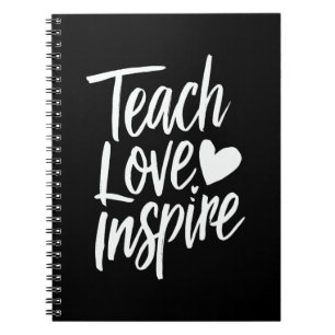 Cuaderno Enseñar Amar Inspirar Regalo del Día del Maestro V