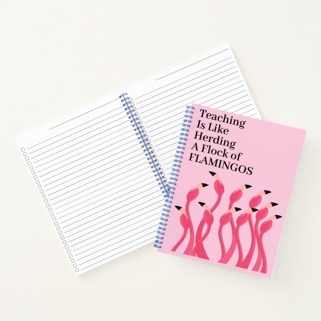 Cuaderno Enseñar es como pastorear una bandada de flamencos (Interior)