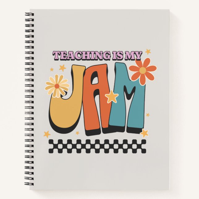Cuaderno Enseñar es mi pasión Retro Profesor (Anverso)