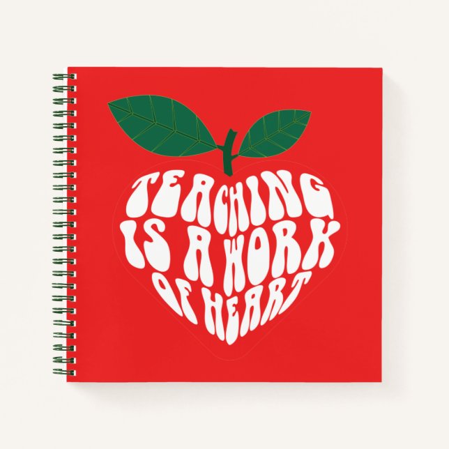 Cuaderno Enseñar es un trabajo del corazón (Anverso)