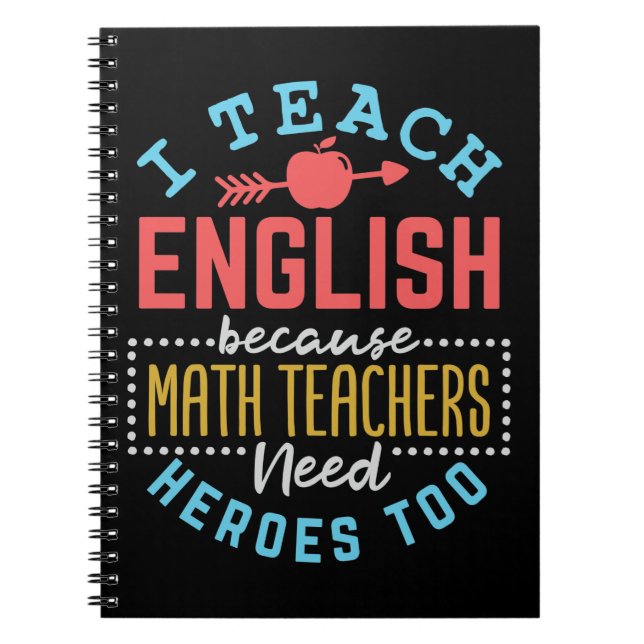 Cuaderno Enseño Inglés Porque Los Maestros De Matemáticas N (Frente)