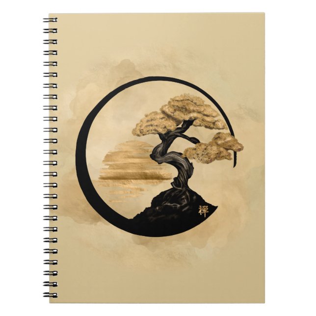 Cuaderno Enso Zen Circle Bonsai - Golden Sunrise (Frente)