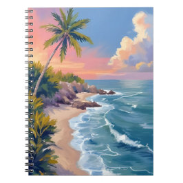 Cuaderno Ensueño de agua salada | Acuarela de mar de costa