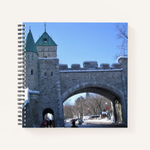 Cuaderno Entrada a la Ciudad Vieja de Quebec, Quebec, Canad