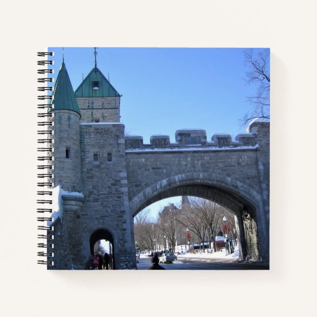 Cuaderno Entrada a la Ciudad Vieja de Quebec, Quebec, Canad (Anverso)