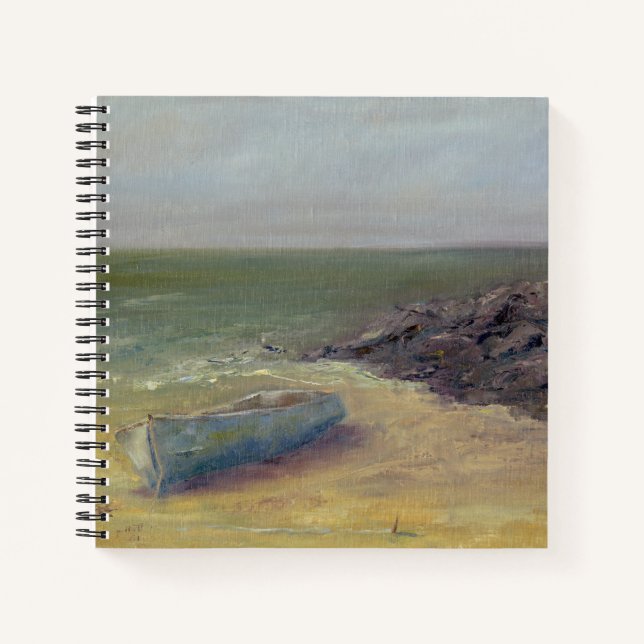 Cuaderno Entrada de marea - Barco en la orilla (Anverso)