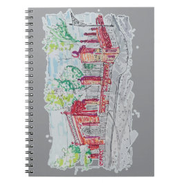 Cuaderno Entrada histórica de ladrillo rojo