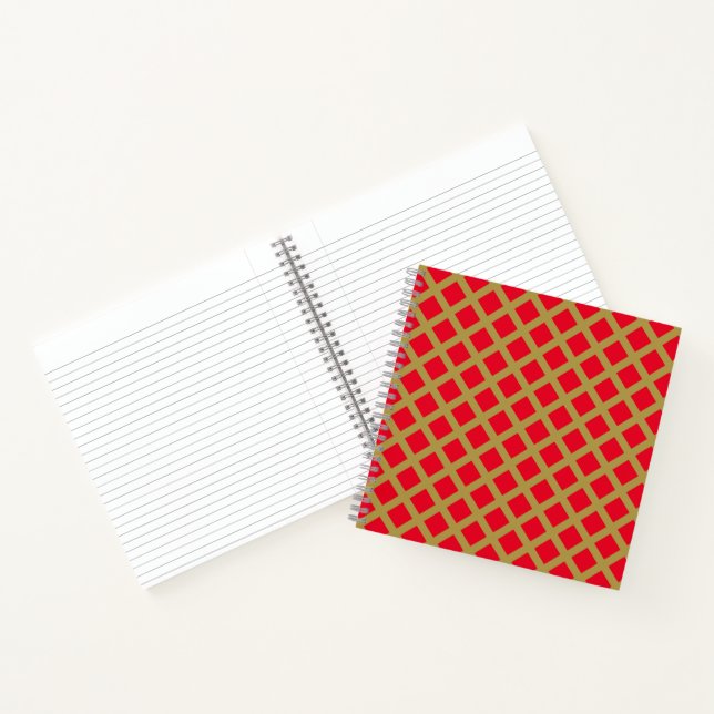 Cuaderno Entradas doradas y rojas (Interior)