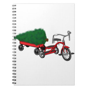 Cuaderno entrega de árboles de navidad