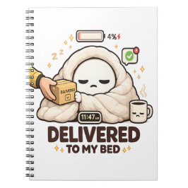 Cuaderno Entregado a mi cama - Divertido y Perezoso