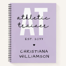 Cuaderno Entrenador atlético personalizado en entrenamiento