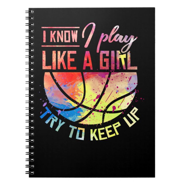 Cuaderno Entrenador De Baloncesto Sé Que Juego Como Un Chic (Frente)