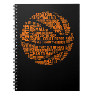 Cuaderno Entrenador de baloncesto Typography Baloncesador A