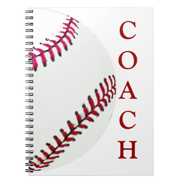 Cuaderno Entrenador de béisbol (Frente)