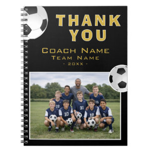 Cuaderno Entrenador de Fútbol Foto de Equipo