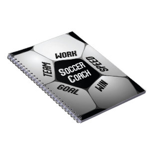 Cuaderno Entrenador de fútbol gracias a gran bola