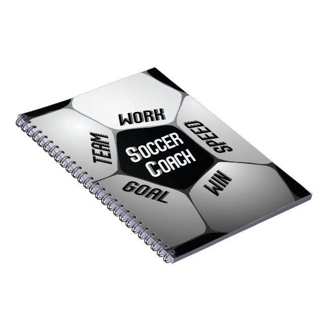 Cuaderno Entrenador de fútbol gracias a gran bola (Lado Derecho)