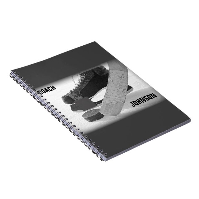 Cuaderno Entrenador de hockey sobre hielo gracias (Lado Derecho)