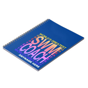 Cuaderno Entrenador de natación más grande del mundo