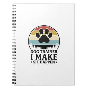 Cuaderno Entrenador de Perros Hago que se Sienten Camiseta
