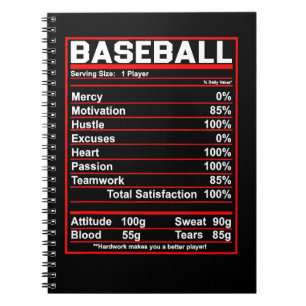 Cuaderno Entrenador O Jugador De Hechos De Nutrición De Béi