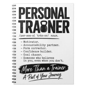 Cuaderno Entrenador Personal Motivador Coach de Fitness