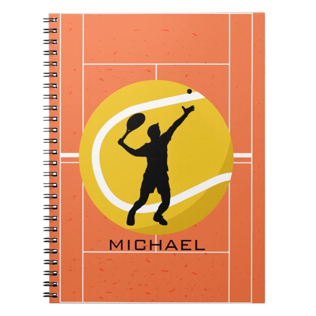 Cuaderno Entrenador Personalizado De Tenis Que Sirve Deport (Frente)