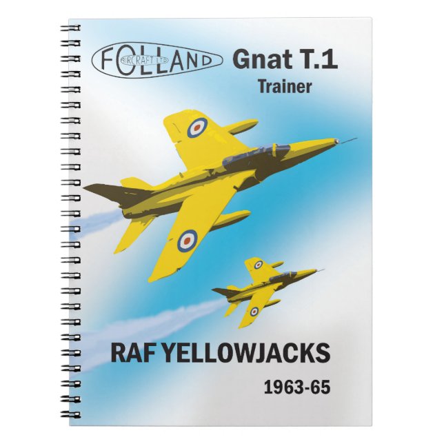 Cuaderno Entrenadores de la RAF Yellowjacks en Gnat T.1 (Frente)