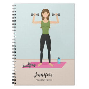 Cuaderno Entrenamiento de Levantamiento de Pesas Chica Pers