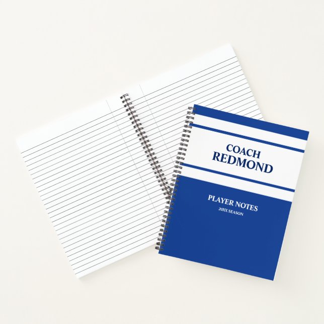 Cuaderno Entrenando azul real y blanco (Interior)
