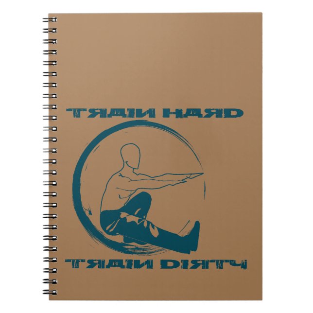 Cuaderno Entrenar duro, entrenar sucio Trainingsplannotizbu (Frente)
