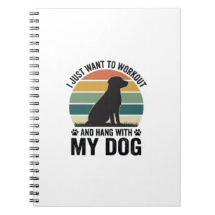 Cuaderno Entrenar y pasar el rato con mi perro Diseño vinta