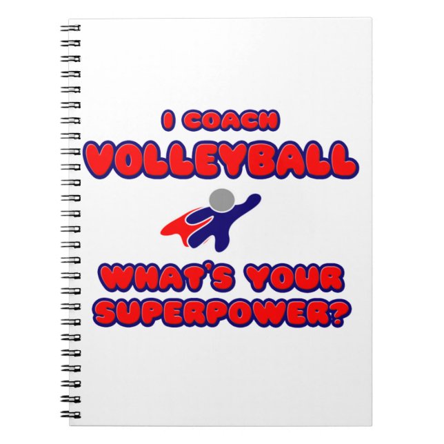 Cuaderno Entrenaré Voleibol. ¿Cuál es tu superpoder? (Frente)