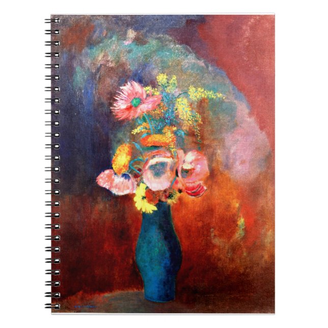 Cuaderno Envases etéreos de flores, pintura de Odilon Redon (Frente)