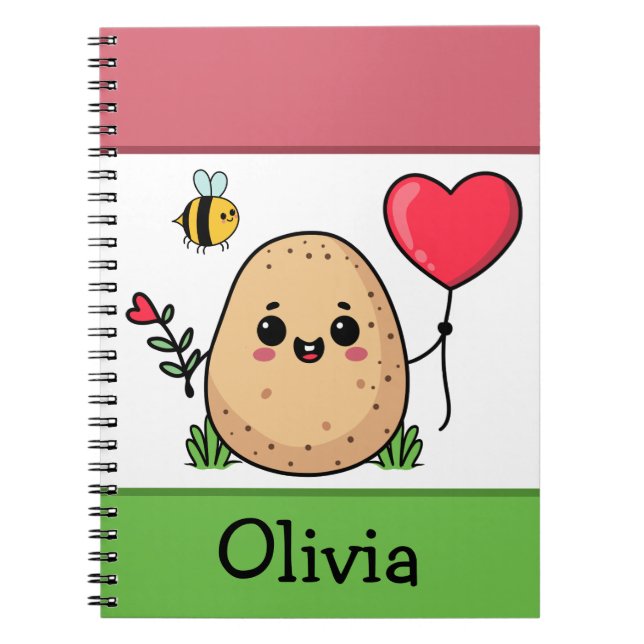 Cuaderno Enviado Con Amor Papa Romántica (Frente)