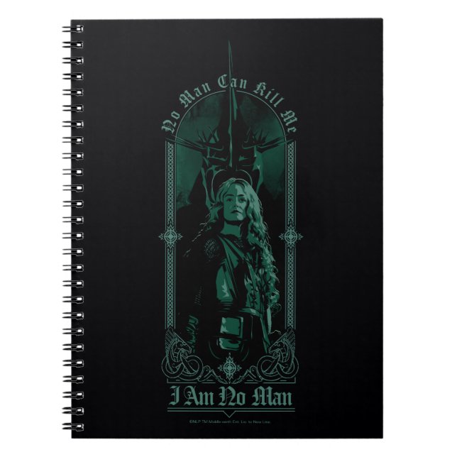 Cuaderno Éowyn Vs SAURON™ "No soy un hombre" Gráfico de Roh (Frente)