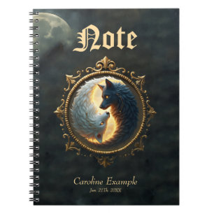 Cuaderno Equilibrio Lunar – Donde las Sombras Abrazan la Lu