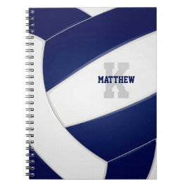 Cuaderno equipo azul marino chicas de voleibol masculino