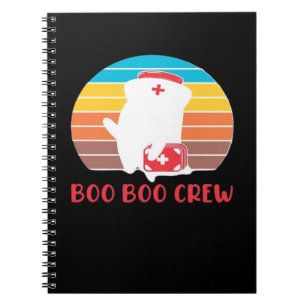 Cuaderno Equipo Boo Boo Enfermera Fantasma Divertido Hallow