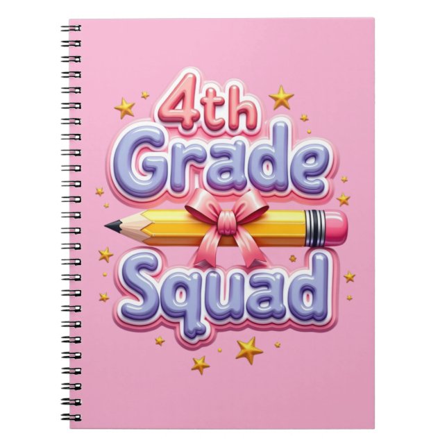 Cuaderno Equipo de 4to Grado Regreso a la Escuela (Frente)
